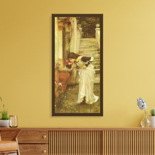 Toile Le Sanctuaire de John William Waterhouse
