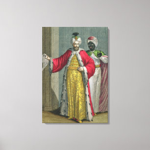 Toile Le seigneur grand, dans son sérail avec Kislar AG