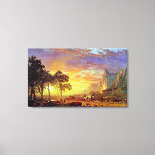 Toile Le sentier de l'Oregon d'Albert Bierstadt, 1869
