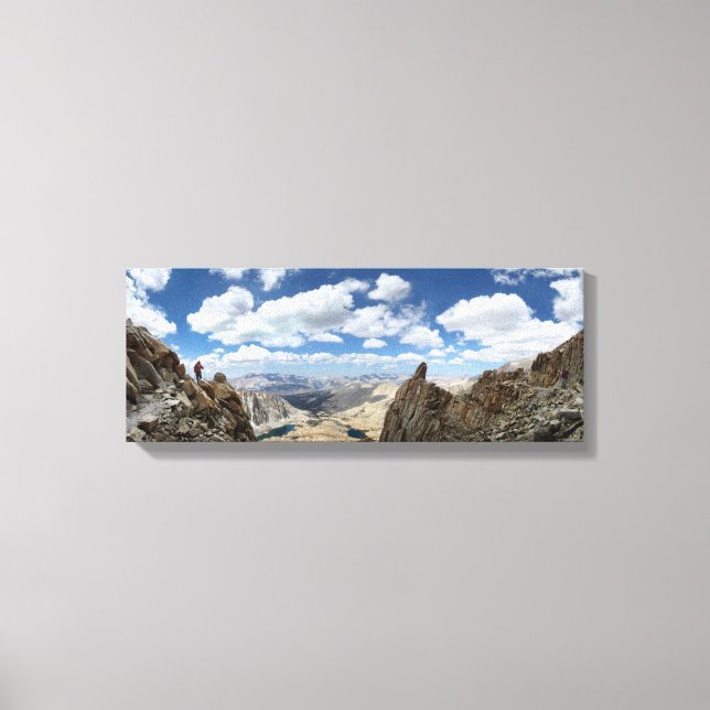 Toile Le sentier du mont Whitney au-dessus des lacs Hitc (Recto)