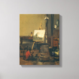 Toile Le singe du peintre