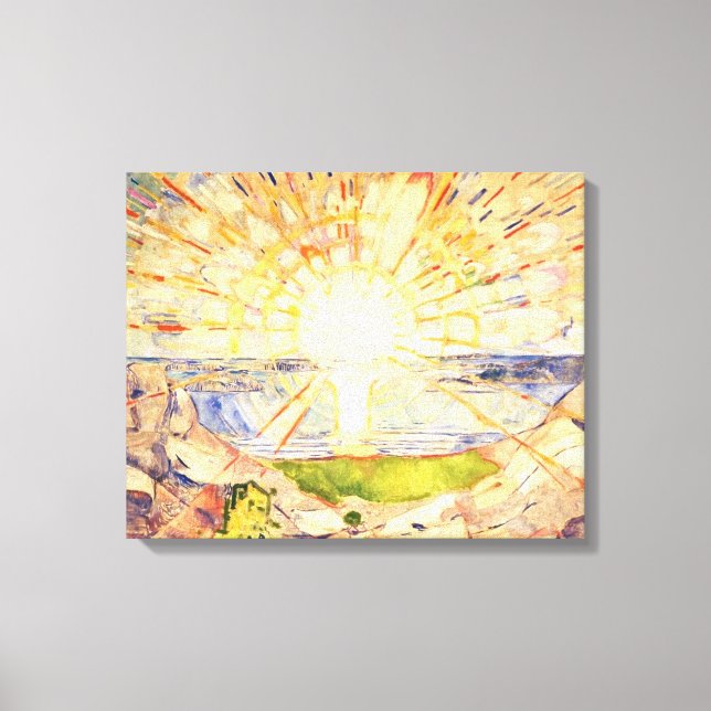 Toile Le Soleil Par Edvard Munch (Recto)