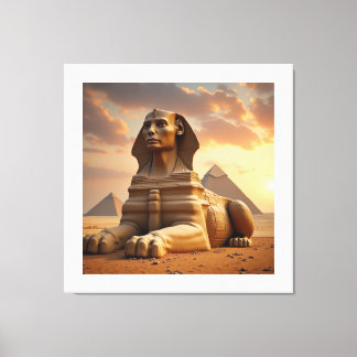 Toile Le Sphinx de Gizeh – Gardien des Pyramides