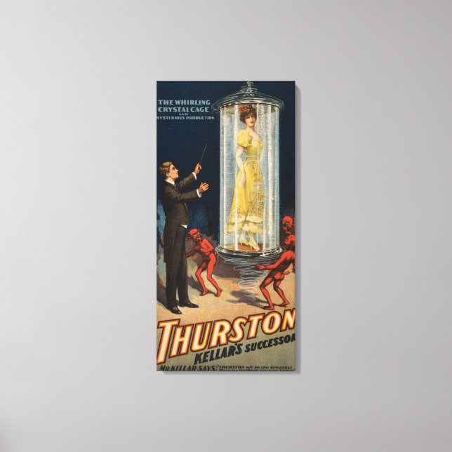 Toile Le successeur de Thurston Kellar - Une femme dans  (Recto)