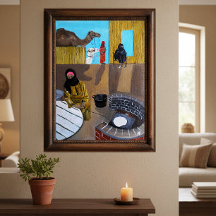 Toile Le tableau Les femmes bédouines d'Alfred Fox