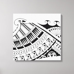Toile Le tatouage tribal samoan