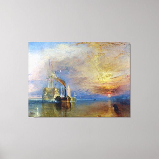 Toile Le Téméraire combattant par J. M. W. Turner (Recto)
