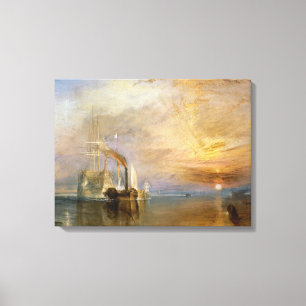 Toile "Le Temeraire de combat" tiré avec effort