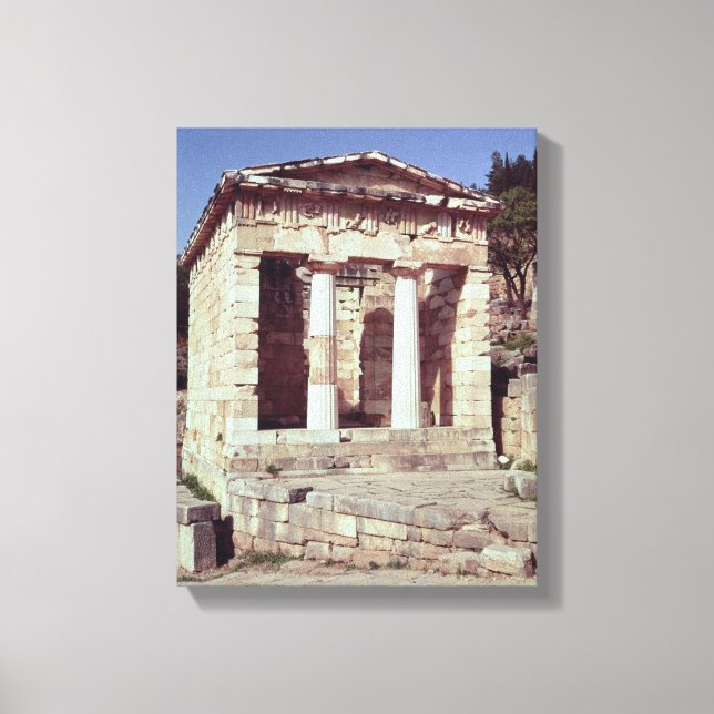 Toile Le Temple des Trésors des Athéniens (Recto)