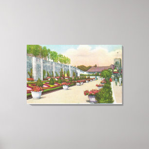Toile Le théâtre de jardin d'Oakes abaissent la terrasse