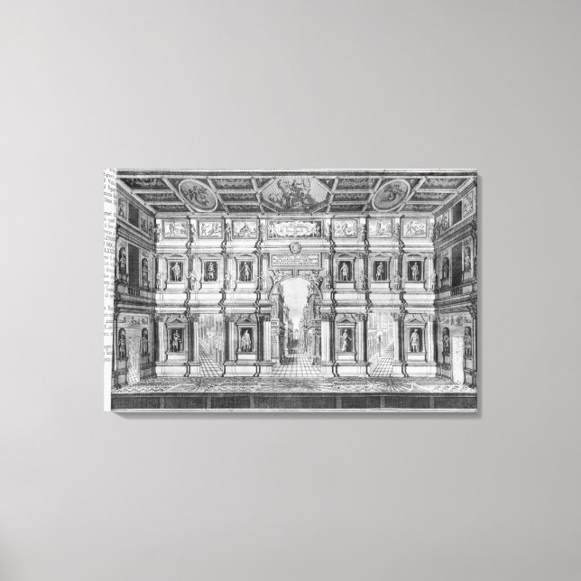 Toile Le théâtre olympique de Vicence (Recto)