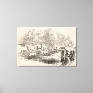 Toile Le tir de cerfs communs chez Gotha