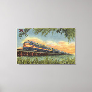 Toile Le train ferroviaire Humming Bird
