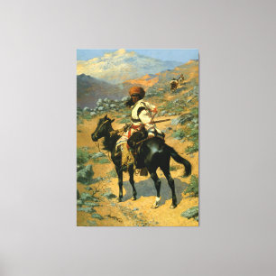 Toile Le trappeur indien de Frederic Remington (1889)