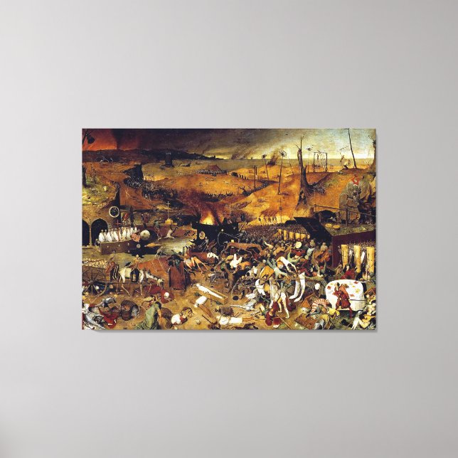 Toile Le triomphe de la mort de Pieter Bruegel (1562) (Recto)