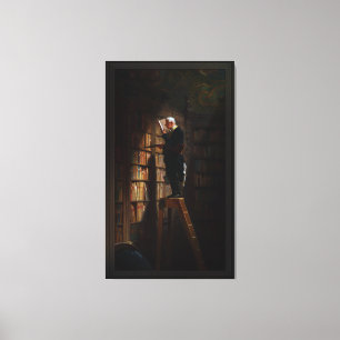 Toile Le ver de livre de Carl Spitzweg