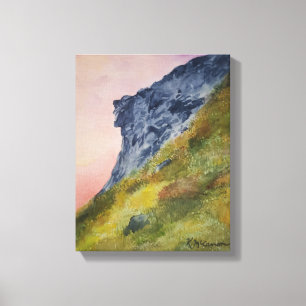 Toile Le Vieux Homme dans les montagnes Imprimer