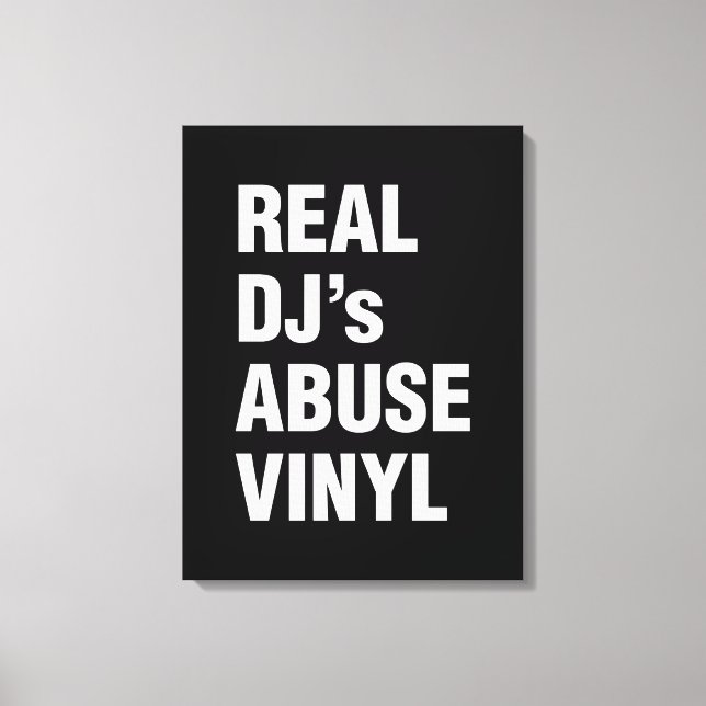 TOILE LE VINYLE DE LA VIOLENCE DE VÉRITABLE DJ (Recto)