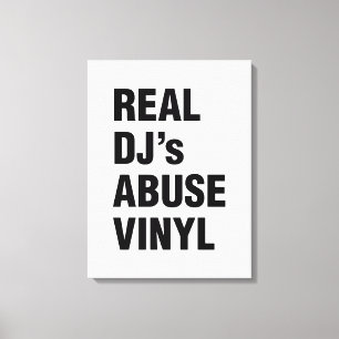 TOILE LE VINYLE DE LA VIOLENCE DE VÉRITABLE DJ