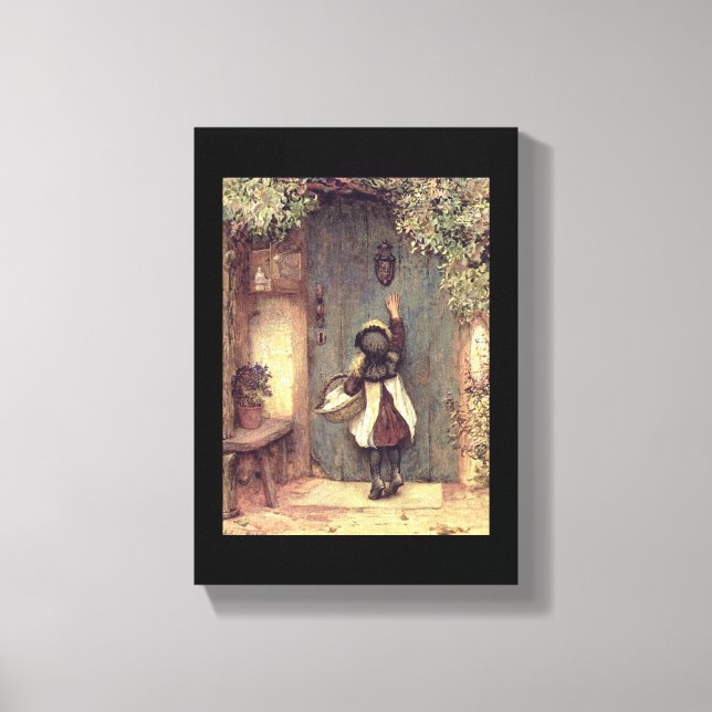 Toile "Le Visiteur" Beaux-Arts Porte pour enfants (Recto)