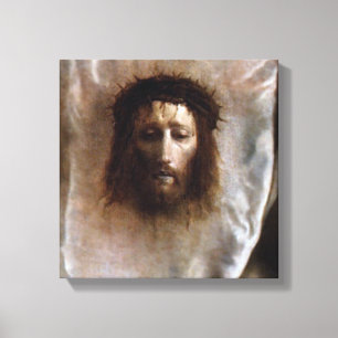 TOILE LE VOILE DU VERONICA, LE VISAGE SAINT DE JÉSUS