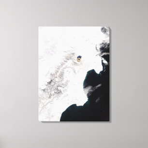 Toile Le volcan de Shiveluch dans le Kamtchatka Krai,