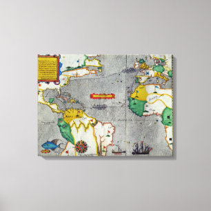 Toile Le voyadge indien occidental de famouse fait par