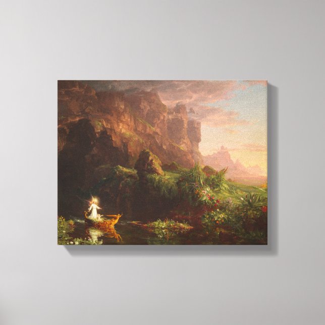 Toile Le Voyage de la vie Enfance, Thomas Cole (Recto)