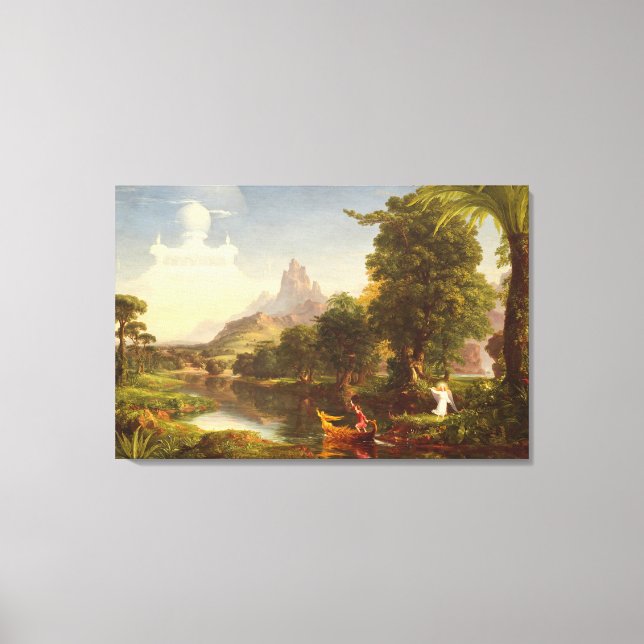 Toile Le voyage de la vie : Jeunesse, 1842 (huile sur to (Recto)