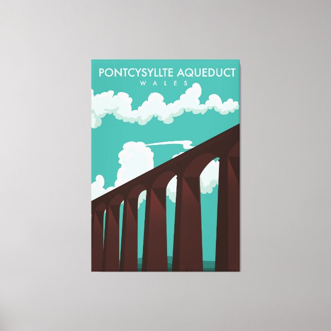 Toile Leaderfoot Viaduc Ecosse affiche de voyage Canvas  (Recto)