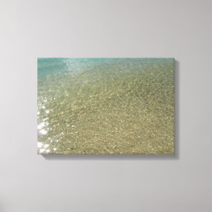 Toile L'eau sur la plage I Photographie Abstraite de la