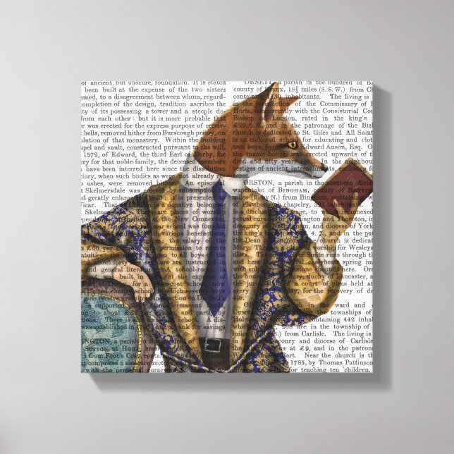 Toile Lecteur de livre Fox (Recto)