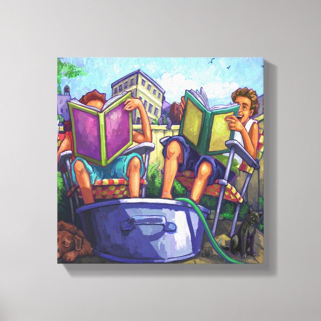 Toile Lecture en été (Recto)