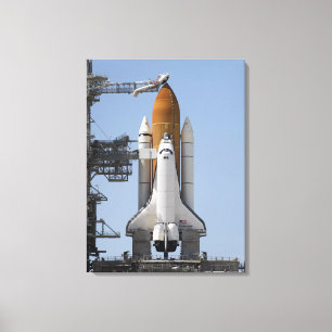 Toile L'effort de navette spatiale repose prêt