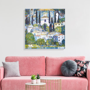Toile L'église de Cassone   Gustav Klimt   Poster