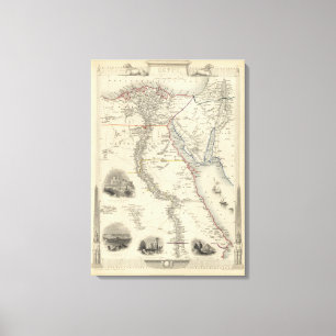 Toile L'Egypte, et l'Arabie Petraea