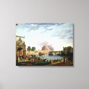 Toile L'élection du pape avec le St de Castel