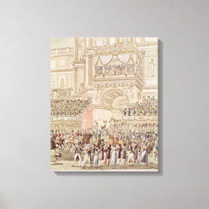 Toile L'empereur et l'impératrice recevant l'hommage