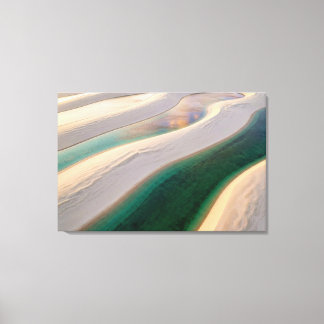Toile Lençóis Maranhenses L'Oasis Turquoise Art spiritue