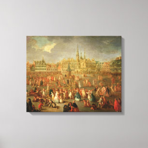 Toile L'endroit grand pendant le mardi gras, Cambrai,