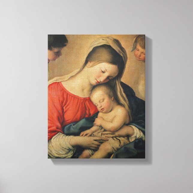Toile L'Enfant-Christ endormi (huile sur toile) (Recto)