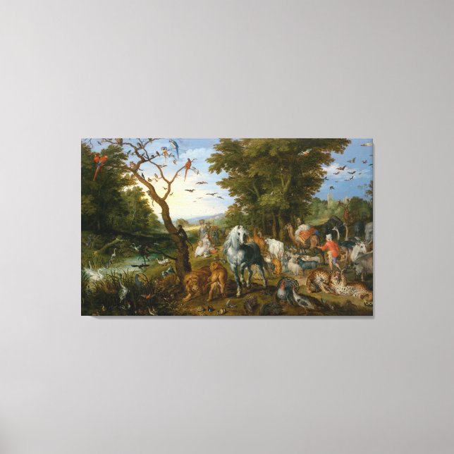 Toile L'entrée des animaux dans l'arche de Noé (Recto)