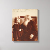 Leon Tolstoï avec sa petite-fille Tatiana
