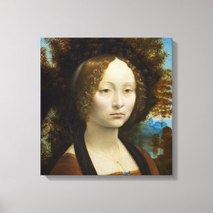 Toile Leonardo da Vinci Ginevra de' Benci