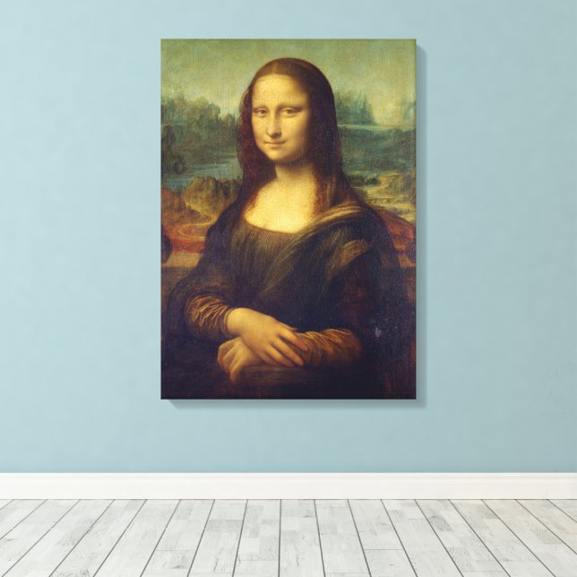 Toile Leonardo Da Vinci, Mona Lisa, La Gioconda (Insitu (Plancher de Bois))