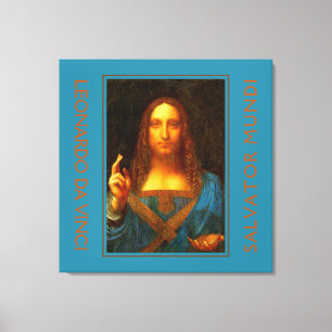 Toile LEONARDO DA VINCI SALVATOR MUNDI Art