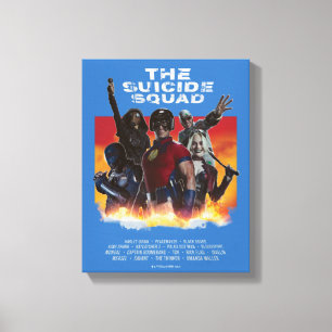 Toile L'équipe du suicide   Poster de cinéma de style 