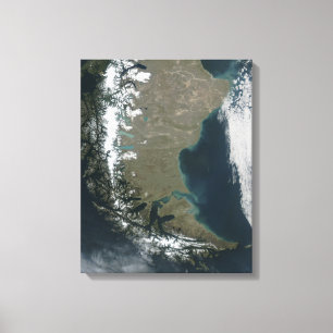 Toile Les Andes rugueuses et enneigées