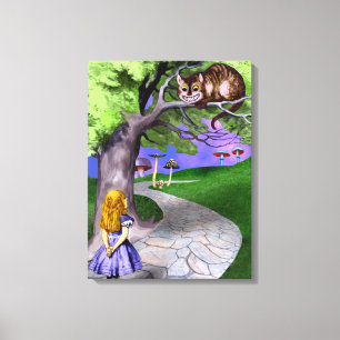 Toile Les aventures d'Alice au pays des merveilles