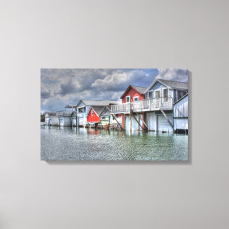 Toile Les boiseries du lac